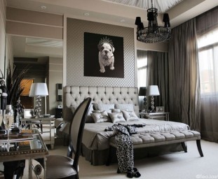 Inšpirácia glamour spálňa