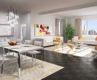 Obývačka s jedálenským kútom