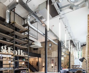 Industriálny štýl obývačka