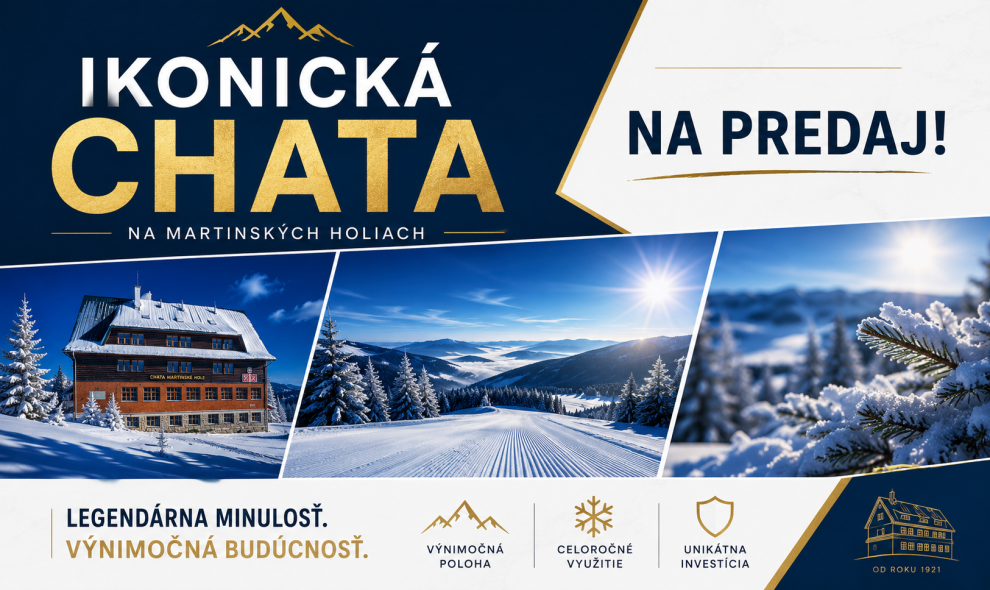 Na predaj - Ikonický horský objekt v centre Martinských holí